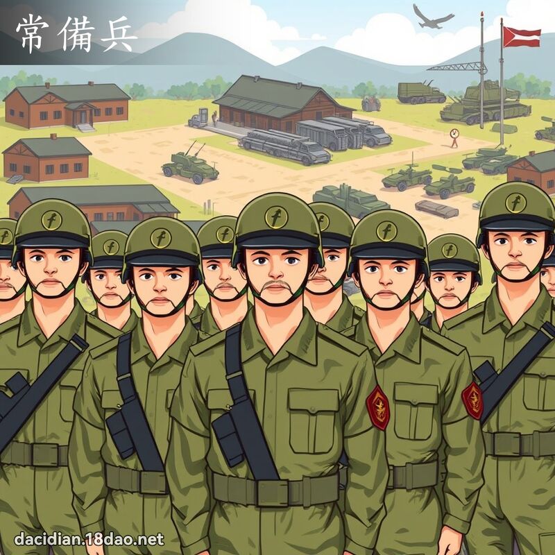 常備兵 - 國語大辭典配圖