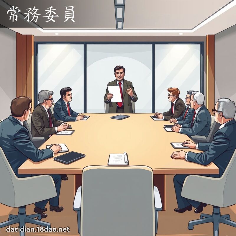 常務委員 - 國語大辭典配圖
