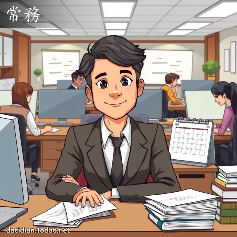 常務 - 國語大辭典配圖