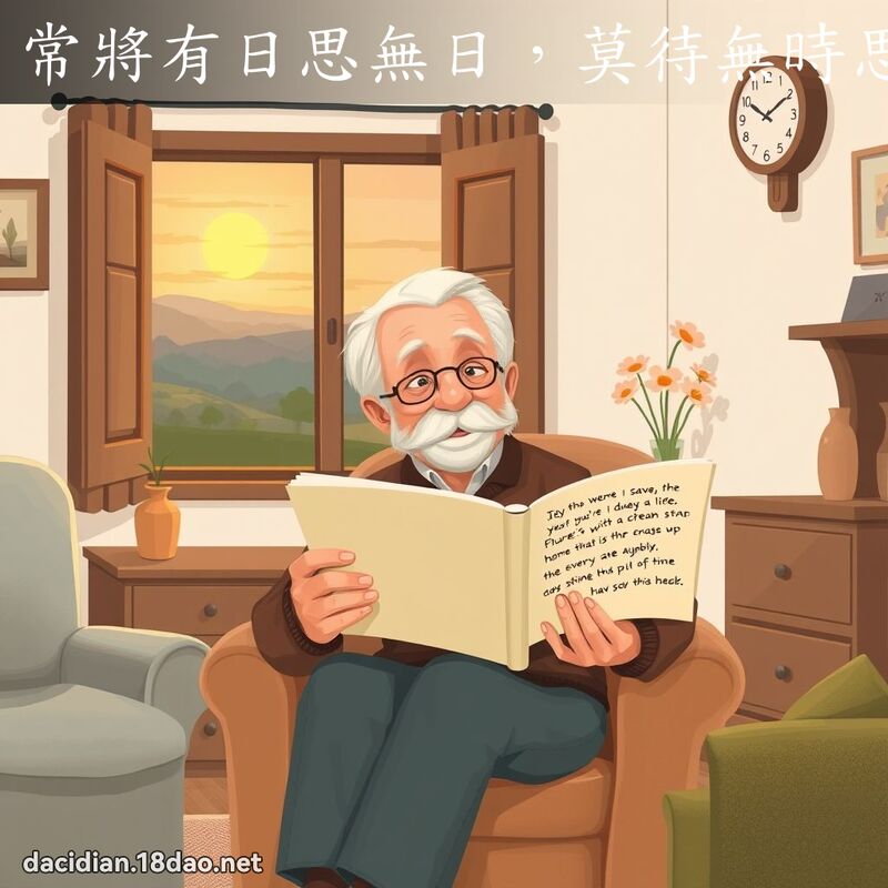 常將有日思無日，莫待無時思有時 - 國語大辭典配圖