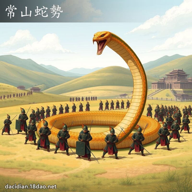 常山蛇勢 - 國語大辭典配圖