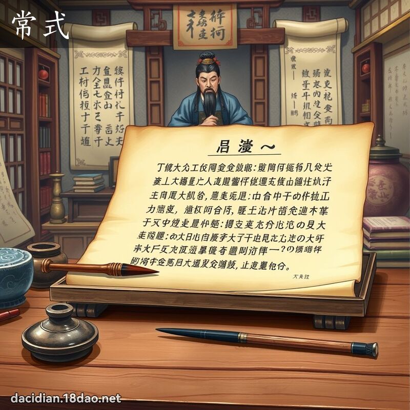 常式 - 國語大辭典配圖