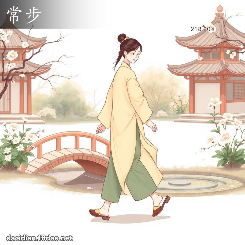 常步 - 国语大辞典配图