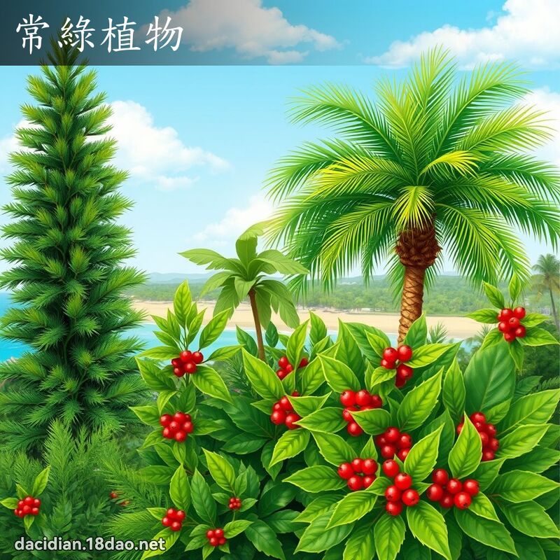 常綠植物 - 國語大辭典配圖