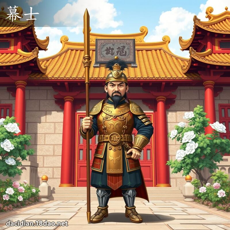 幕士 - 國語大辭典配圖