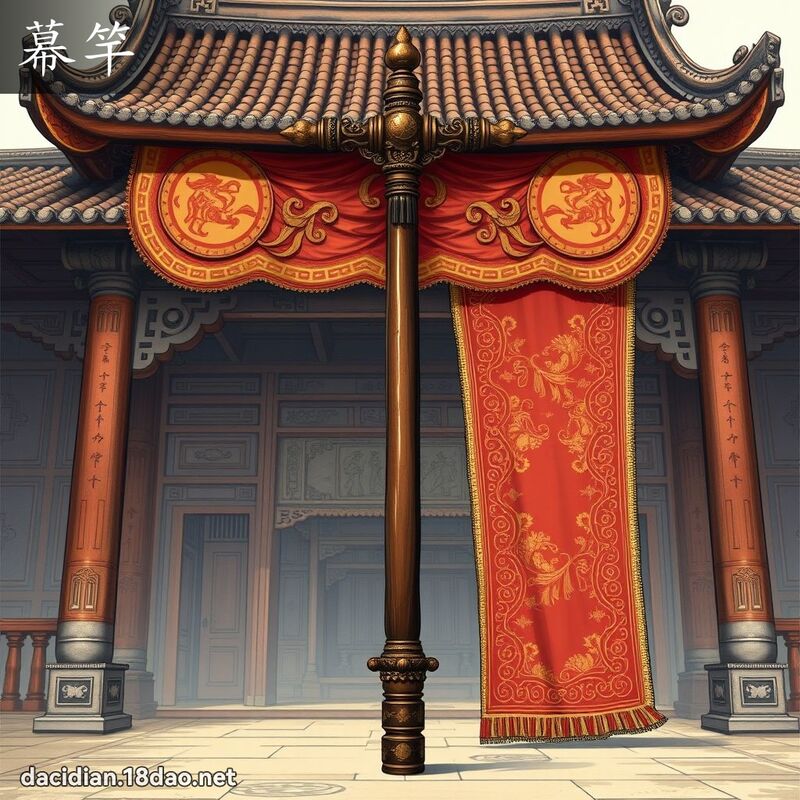 幕竿 - 國語大辭典配圖
