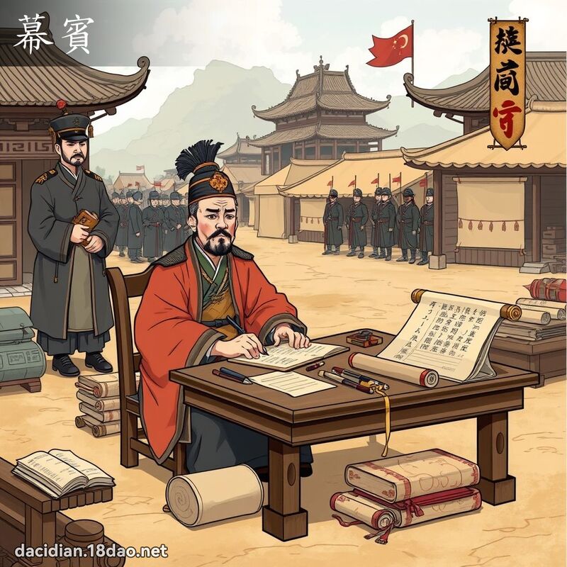 幕宾 - 国语大辞典配图