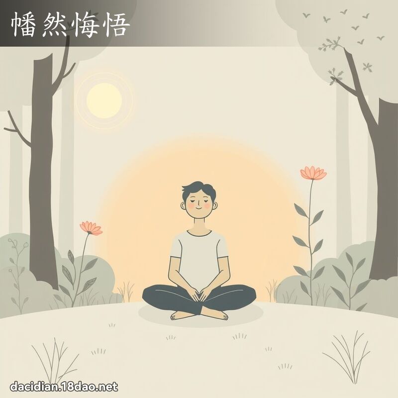 幡然悔悟 - 國語大辭典配圖