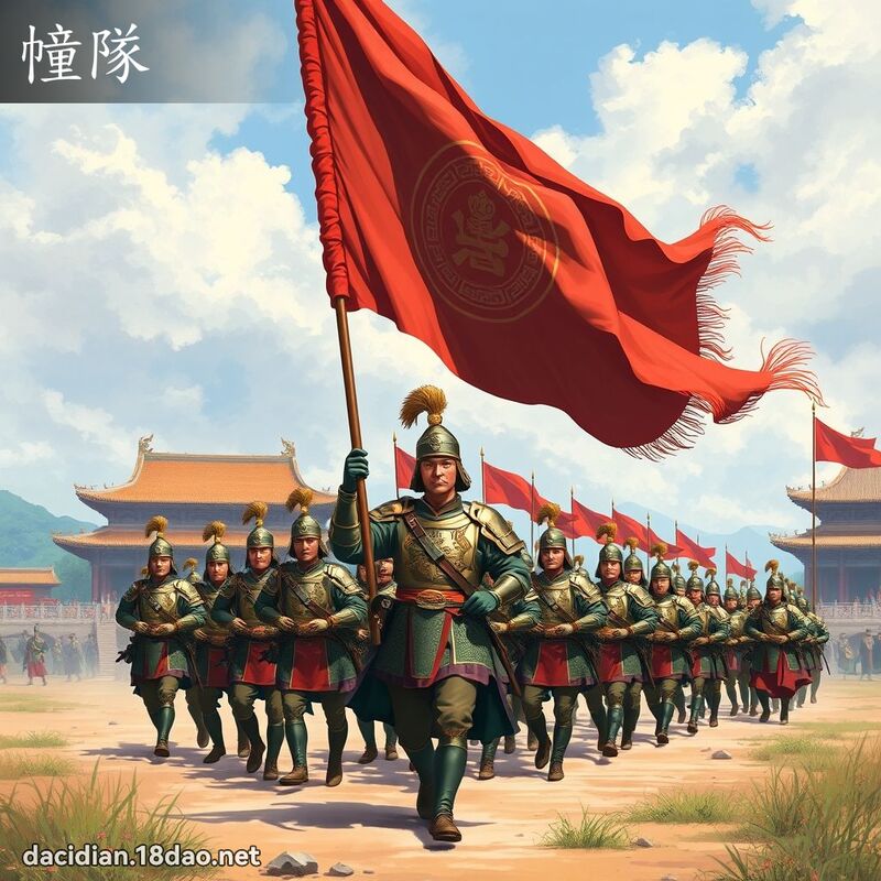 幢隊 - 國語大辭典配圖