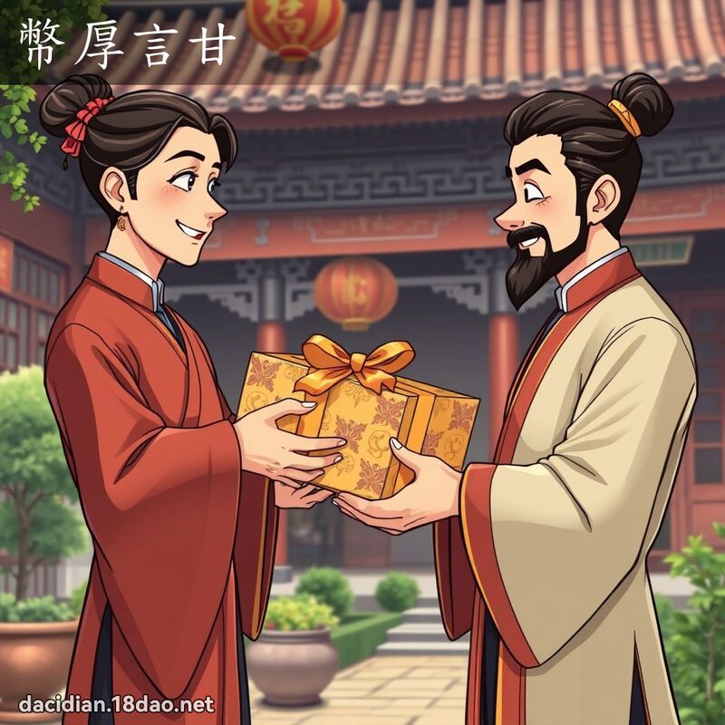 幣厚言甘 - 国语大辞典配图