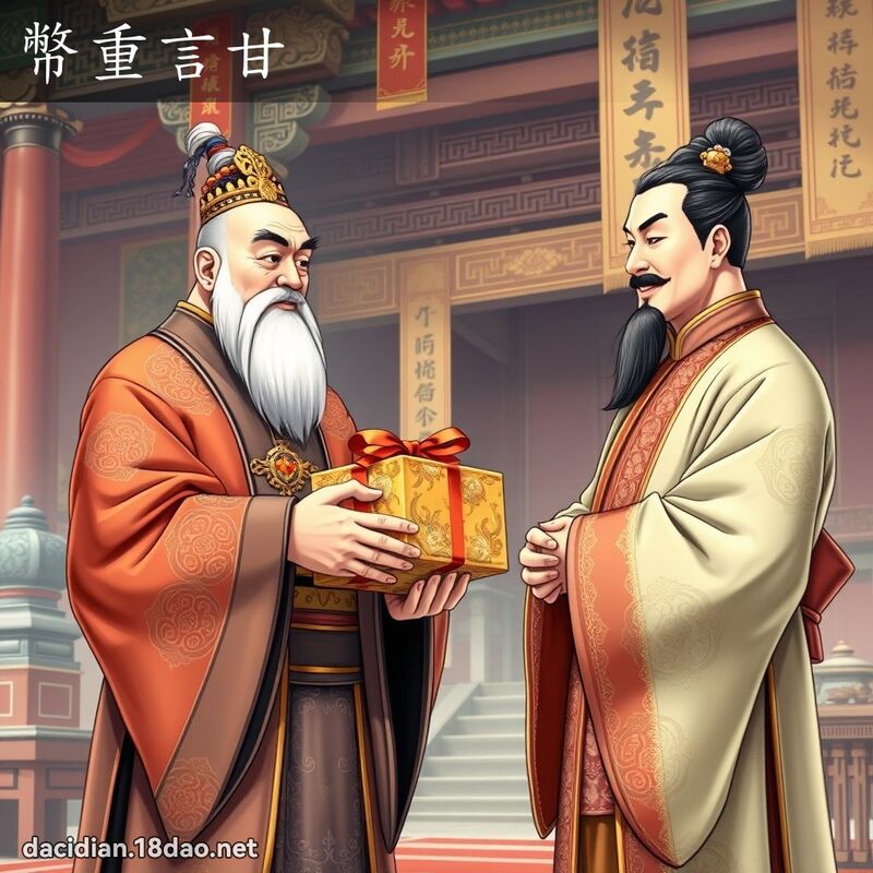 幣重言甘 - 國語大辭典配圖