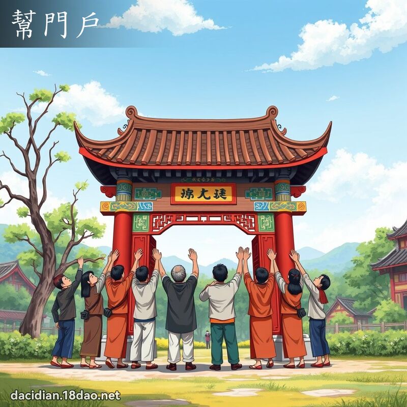 幫門戶 - 國語大辭典配圖