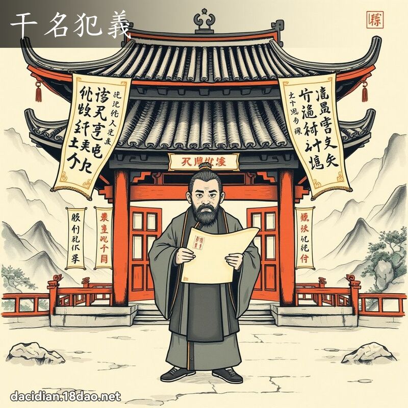 干名犯义 - 国语大辞典配图