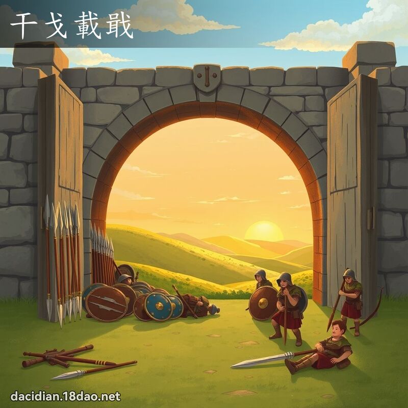 干戈載戢 - 國語大辭典配圖