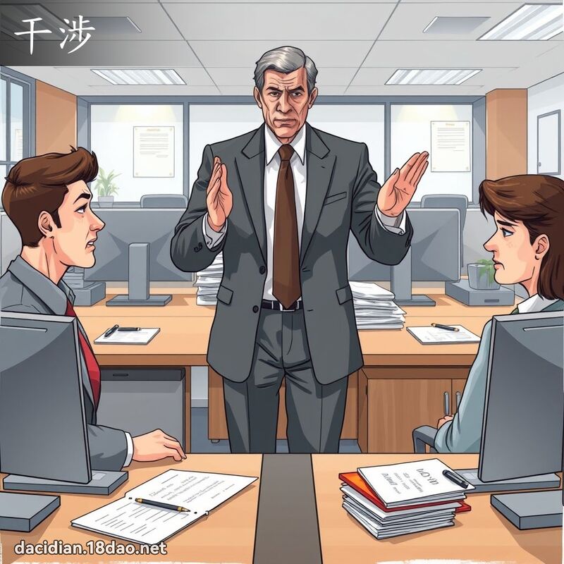 干涉 - 国语大辞典配图