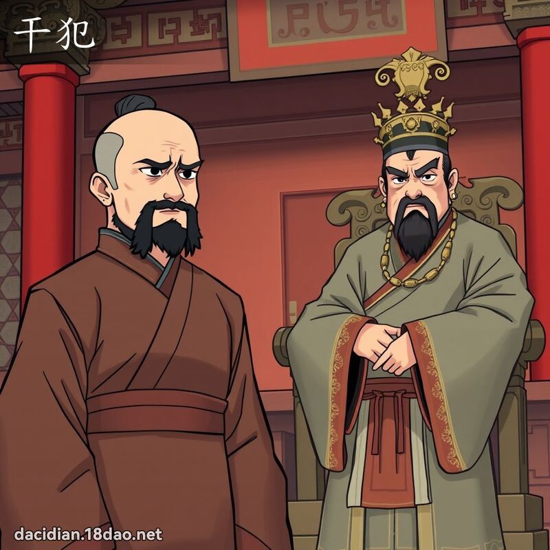干犯 - 国语大辞典配图
