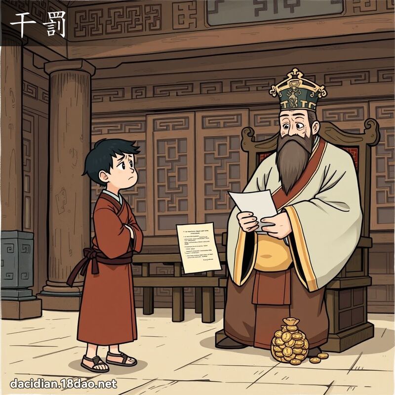 干罚 - 国语大辞典配图