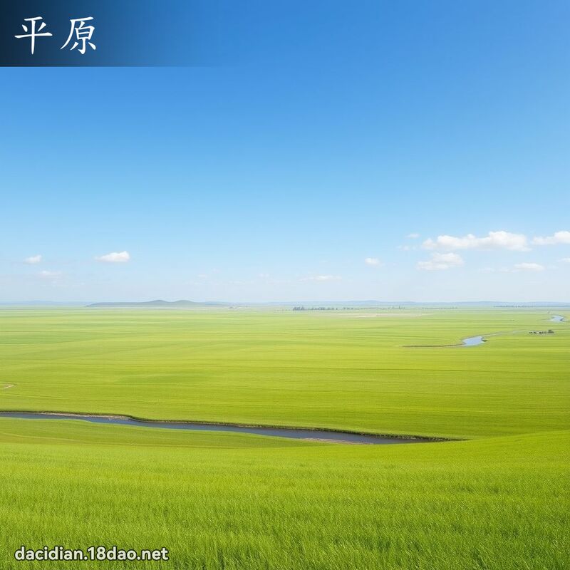 平原 - 国语大辞典配图