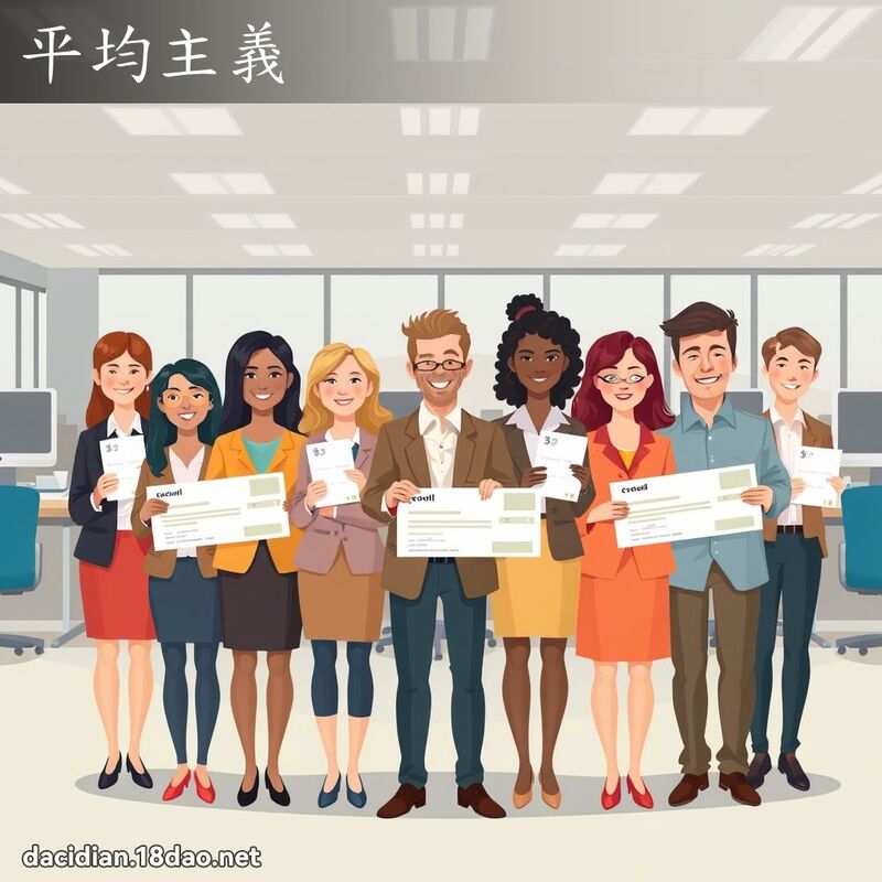 平均主義 - 國語大辭典配圖