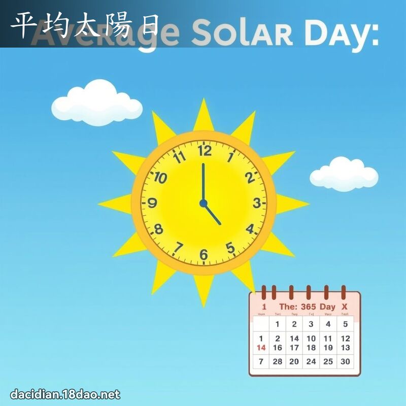 平均太陽日 - 國語大辭典配圖