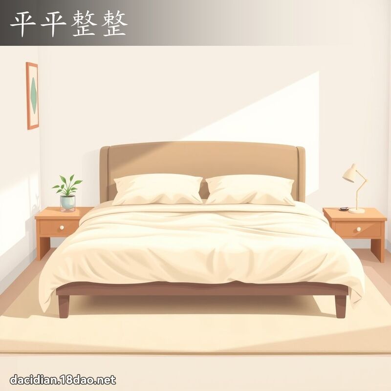 平平整整 - 國語大辭典配圖