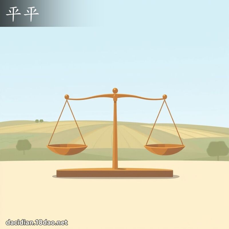 平平 - 國語大辭典配圖