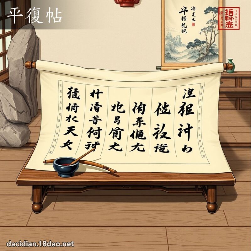 平復帖 - 国语大辞典配图