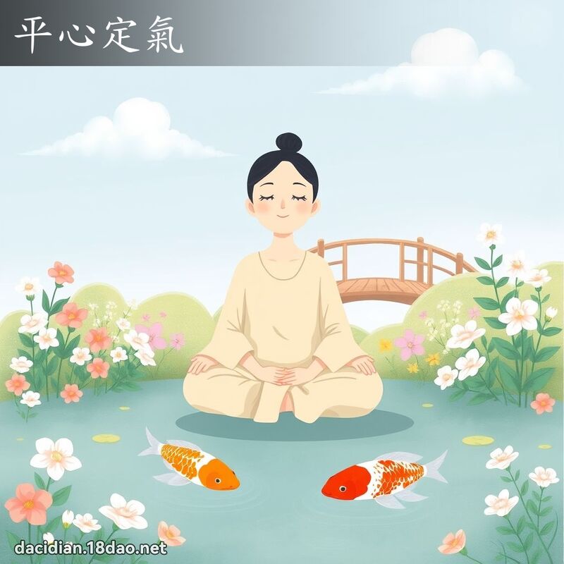 平心定气 - 国语大辞典配图