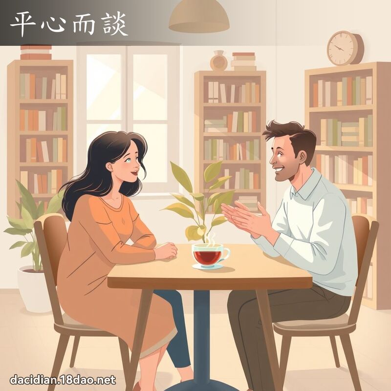 平心而谈 - 国语大辞典配图