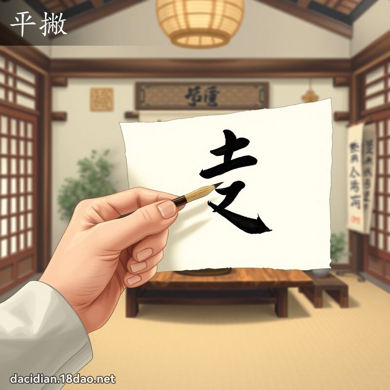 平撇 - 國語大辭典配圖