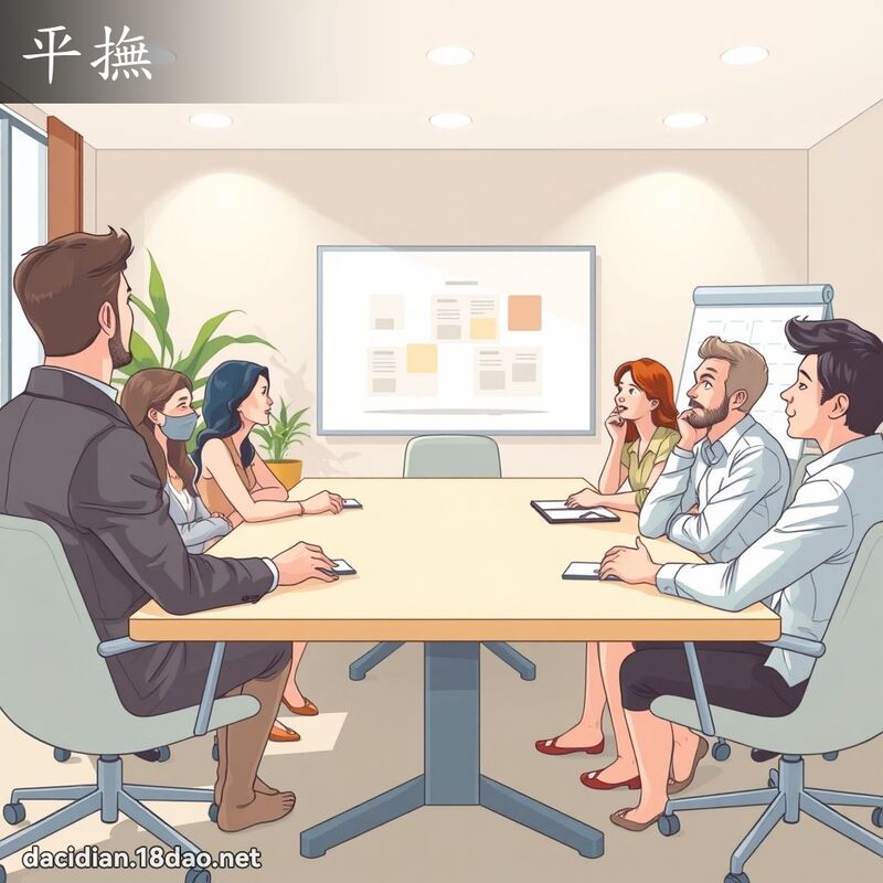平撫 - 國語大辭典配圖