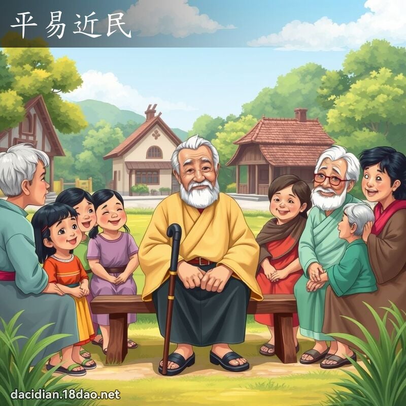 平易近民 - 国语大辞典配图