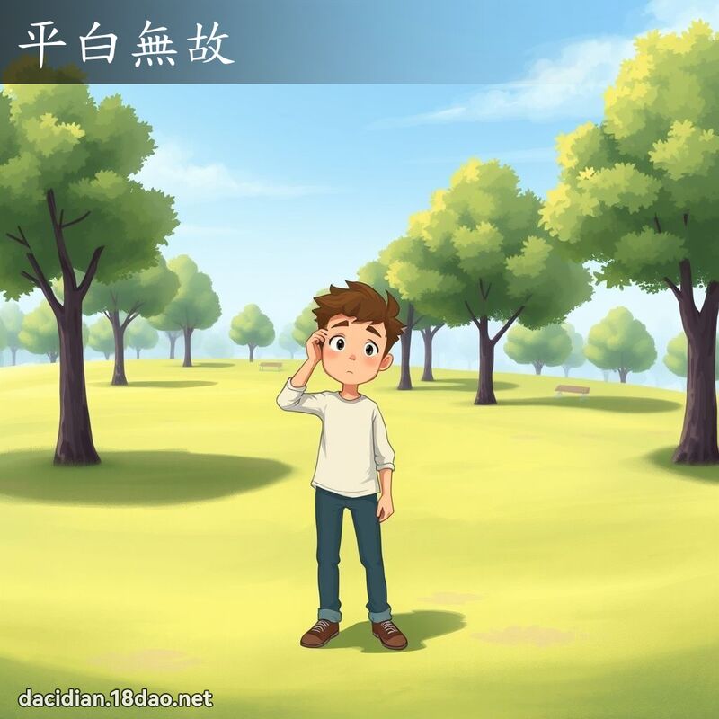 平白無故 - 國語大辭典配圖