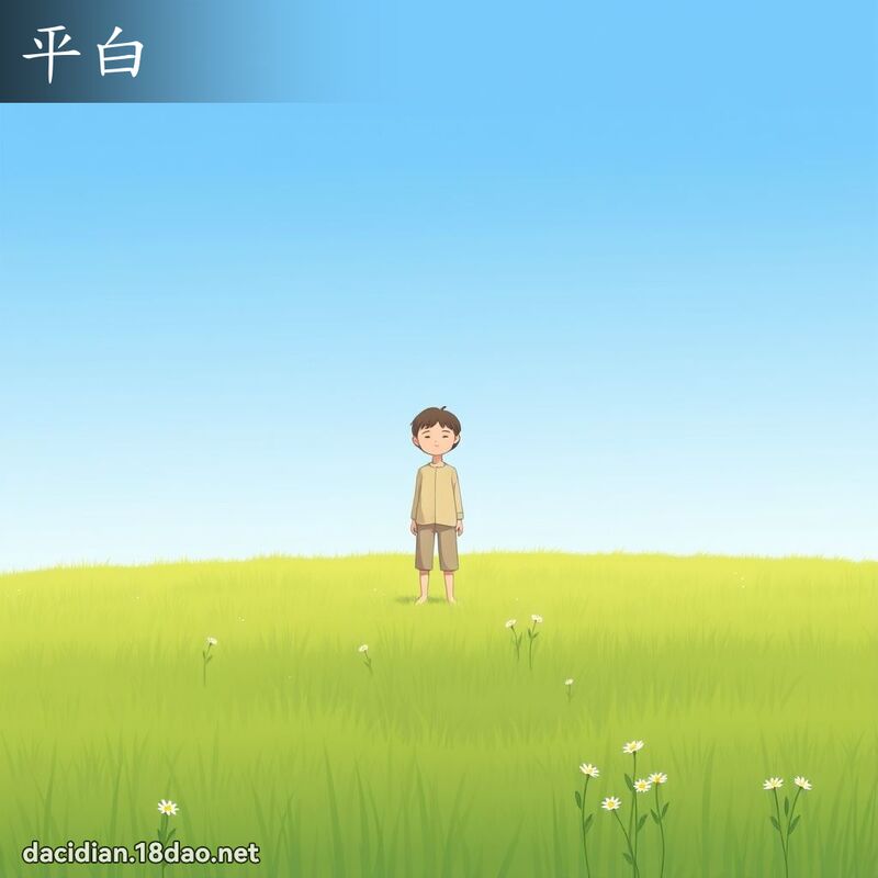 平白 - 国语大辞典配图