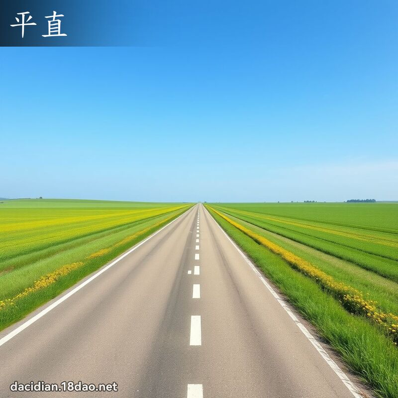 平直 - 国语大辞典配图