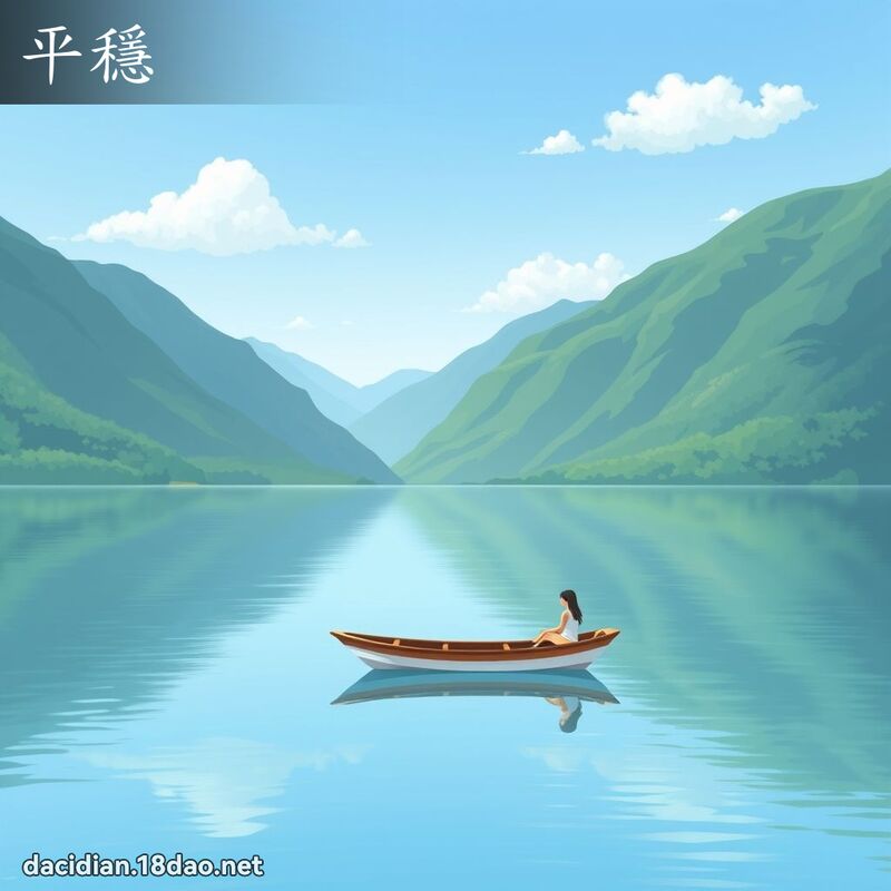 平稳 - 国语大辞典配图