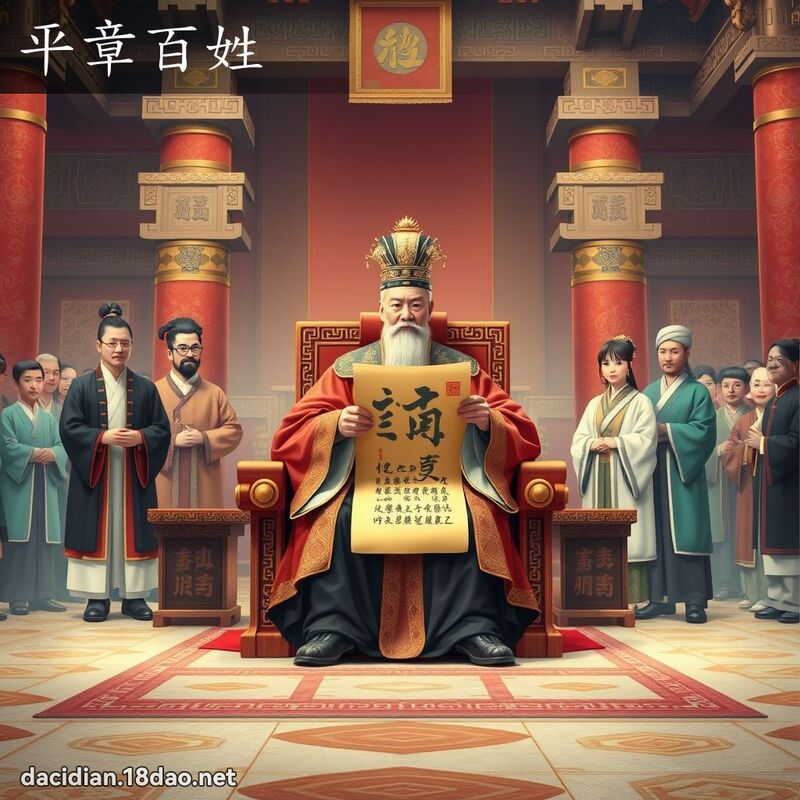 平章百姓 - 国语大辞典配图