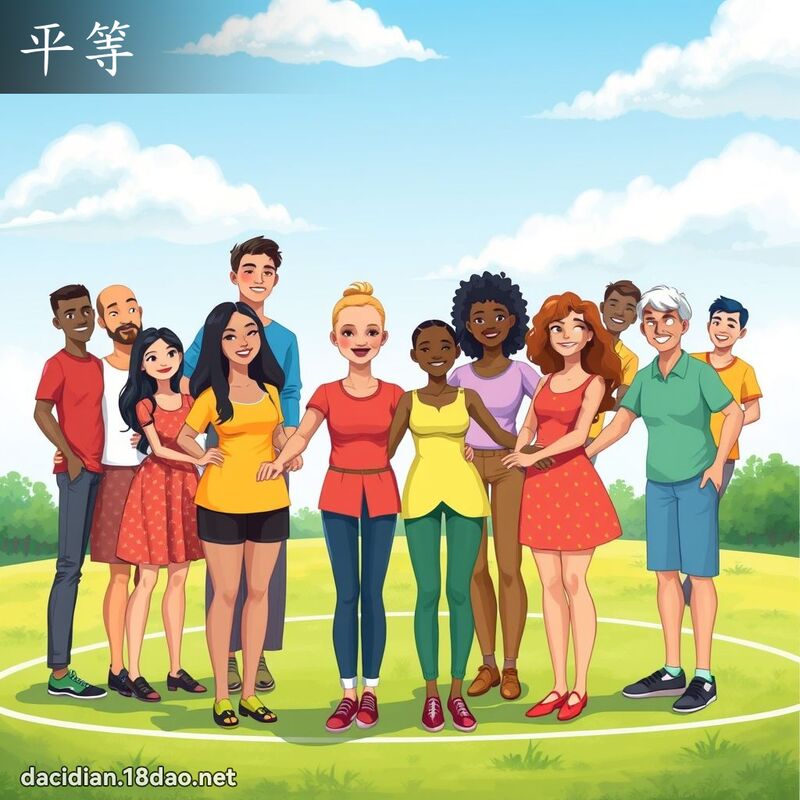平等 - 國語大辭典配圖