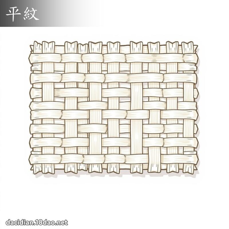 平紋 - 國語大辭典配圖