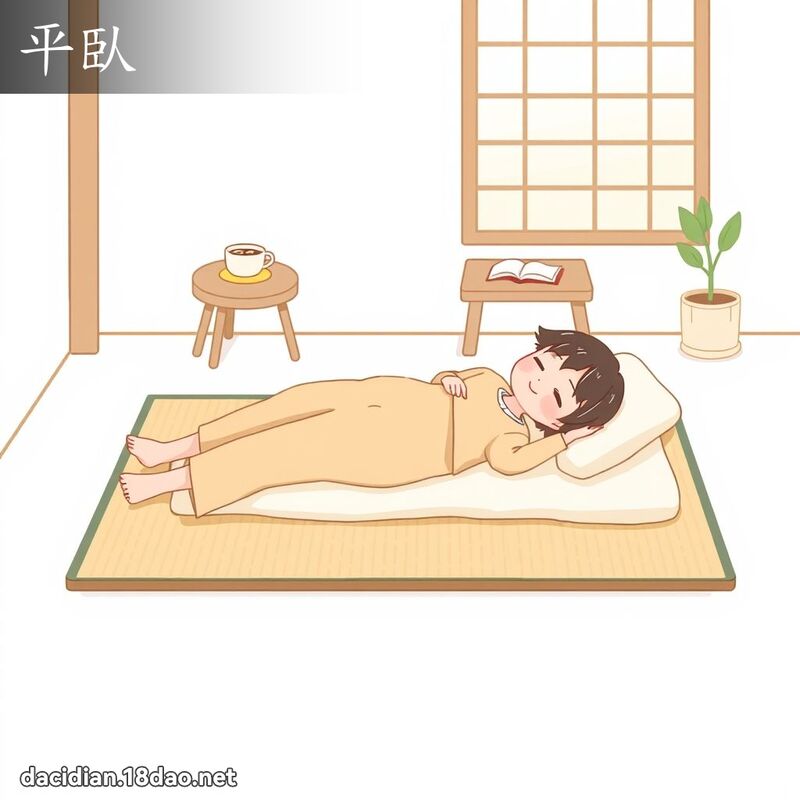 平臥 - 国语大辞典配图
