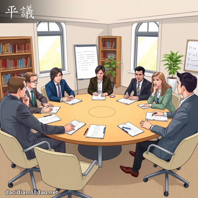 平议 - 国语大辞典配图