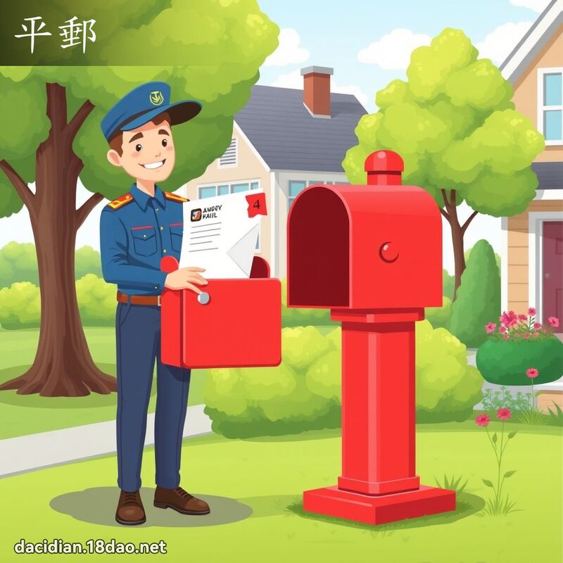 平郵 - 國語大辭典配圖