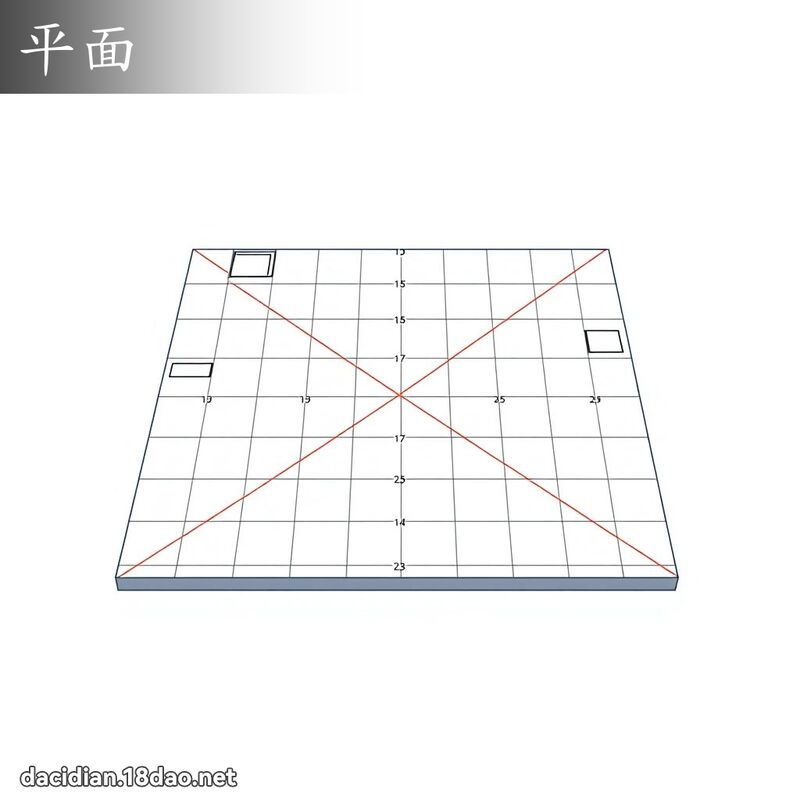 平面 - 國語大辭典配圖