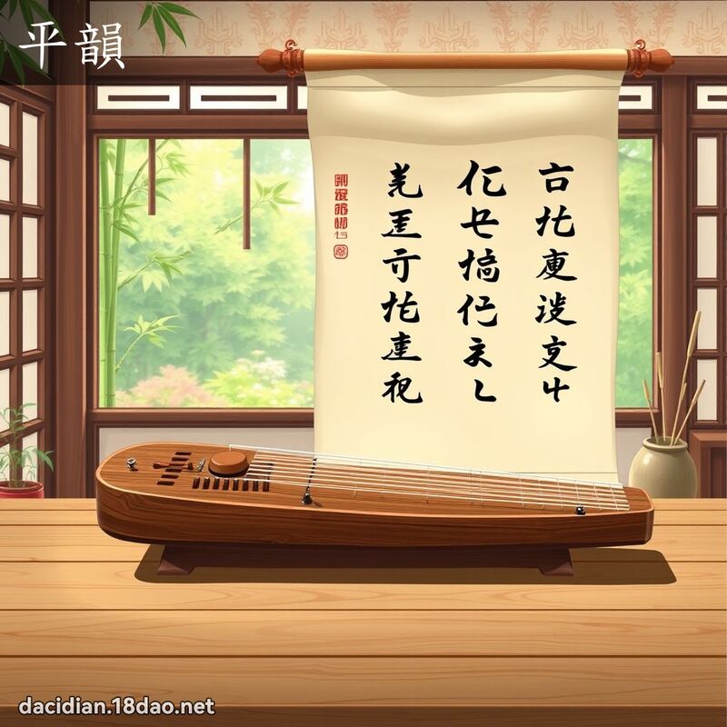 平韵 - 国语大辞典配图