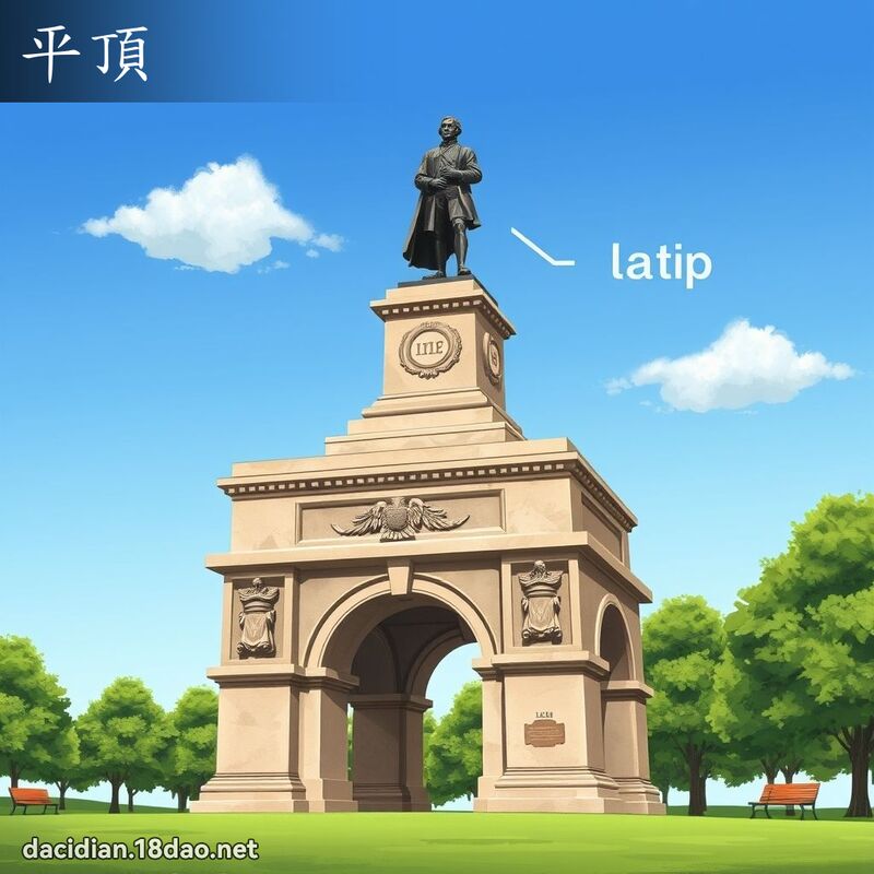 平顶 - 国语大辞典配图