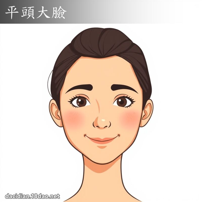 平头大脸 - 国语大辞典配图