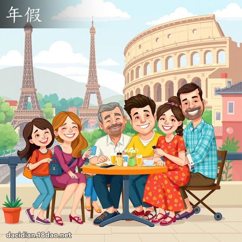 年假 - 国语大辞典配图