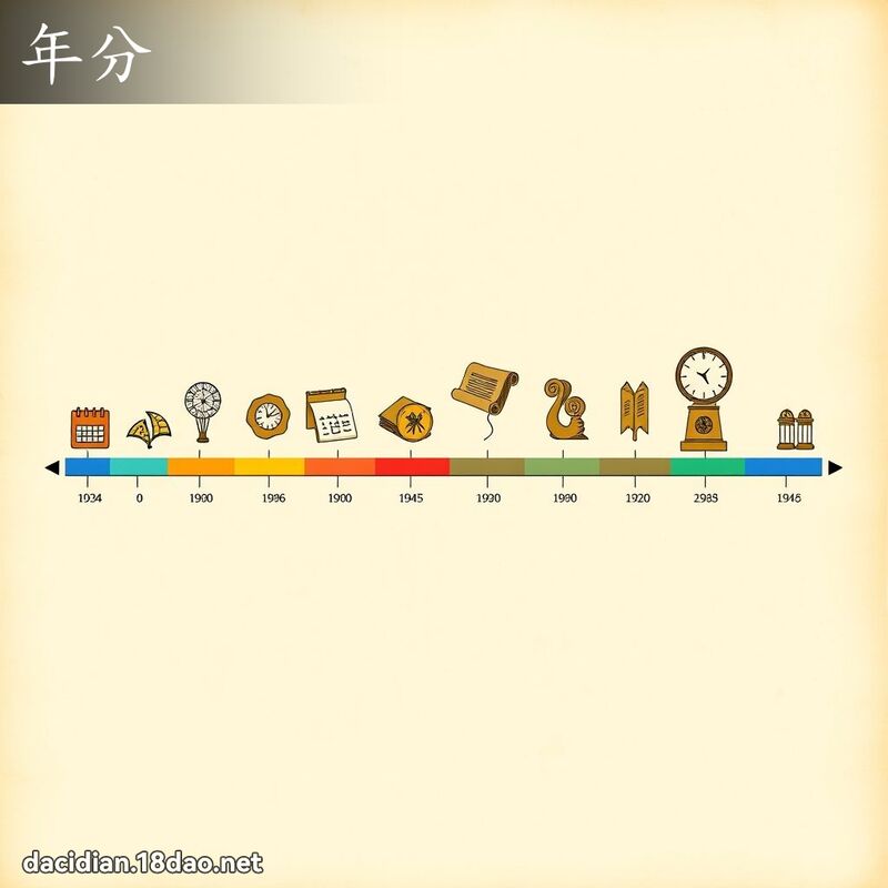 年分 - 国语大辞典配图