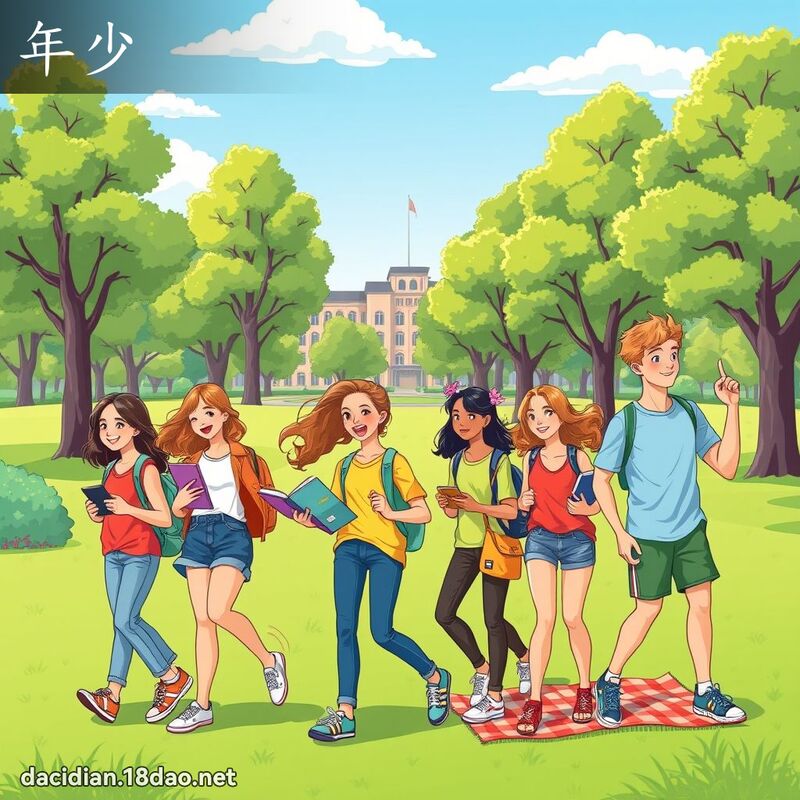 年少 - 國語大辭典配圖