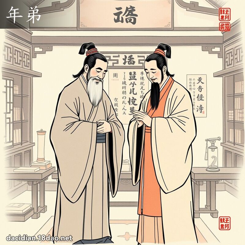 年弟 - 國語大辭典配圖
